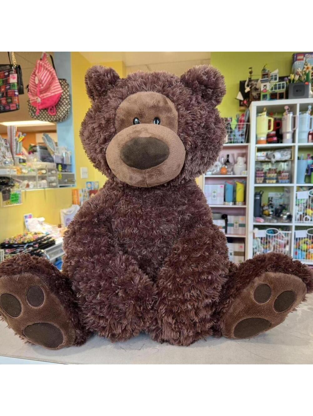 GUND Philbin jumbo brown chocolate teddy bear plush over 20” 6047955